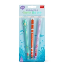 Legami - Erasable pens, 3 pack. Under the Sea